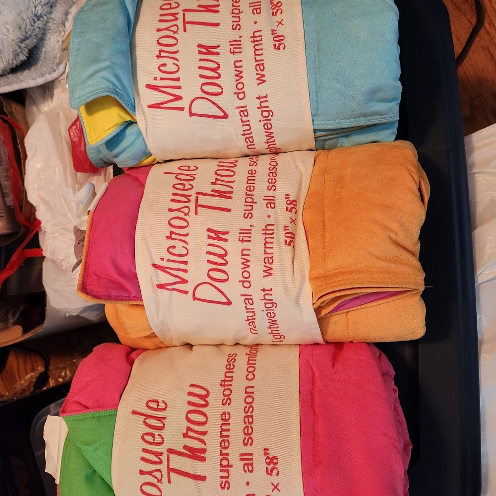 Microsuede Down Throw